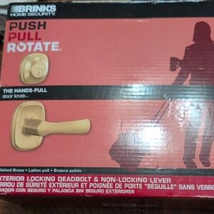 Brinks Brass Door Knob and Lever Set